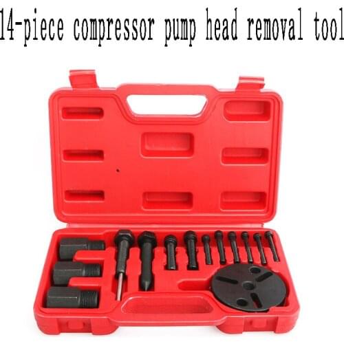 14-piece Set of Auto Air Conditioning Compressor Repair Tool Auto Air Conditioning Clutch Bearing Puller Disassembly Tool
