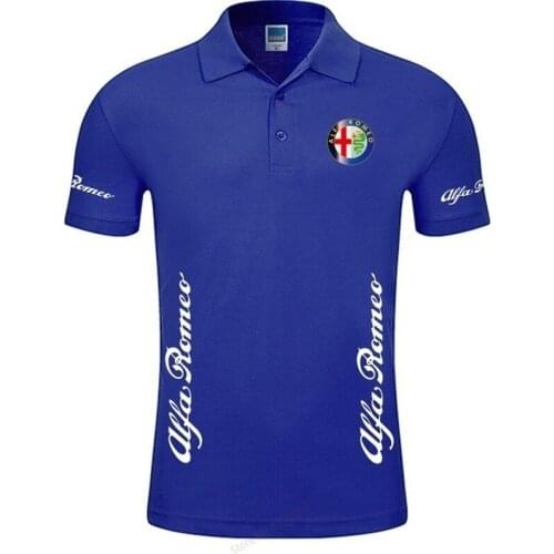 2021 New arrival solid colour Alfa Romeo Polo shirt fashion men polo shirt brand polo Top Quality men cotton clothes