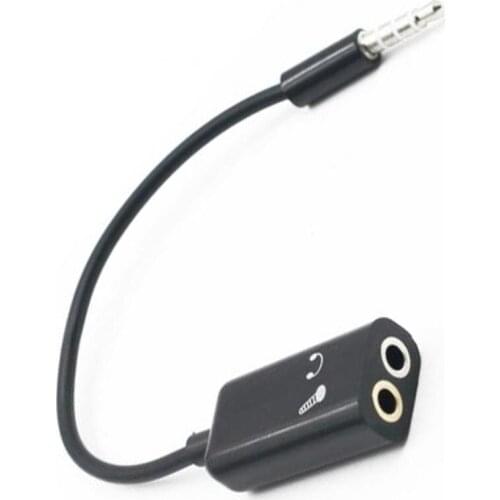 New Jack Plug 1 To 2 3.5mm Cable Audio High Quality Audio AUX Earphone Headphone Male To 2 Female Splitter Cable Audio Adapter