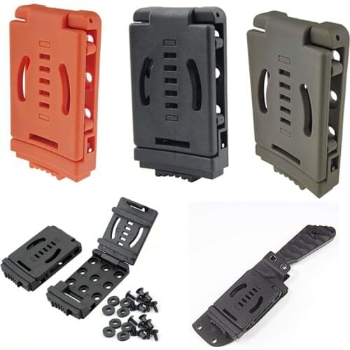 Multifunction K Sheath Kydex Waist Belt Clip Clamp Hunting Knife Scabbard Kit Back Clamp Belt Magazine Gun Holster Waist Clip
