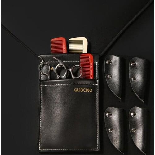 HAIRDRESSING SCISSORS TOOL BELT HOLSTER WITH 4 DETACHABLE SCISSORS POUCH HOLDER