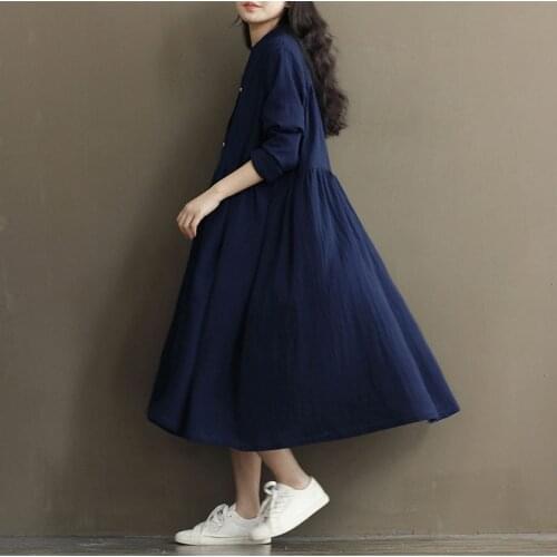 Maternity Dresses For Pregnant Women Clothes Long Sleeve Linen Pregnancy Blouses Shirts Gravidas Vestidos Maternity Clothing