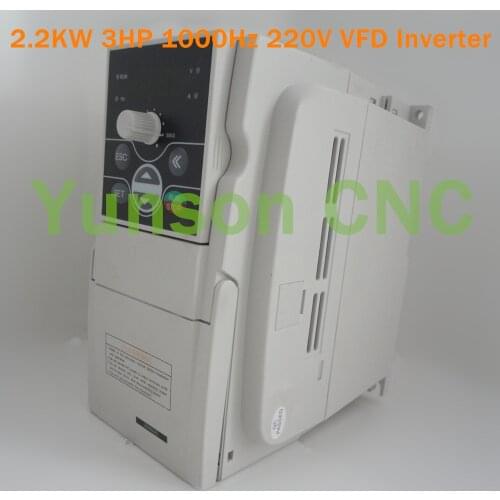 2.2KW VFD Inverter Variable Frequency Drive 3hp 1000Hz for Mould Metal Spindle Motor,220V Single Phase Input 220V 3phase Output