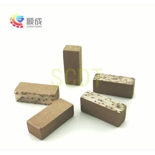 Shuncheng Diamond Edge Cutting Segment 24*7.5*10mm Grinding Marble Cutting Segments For Blade D1200mm