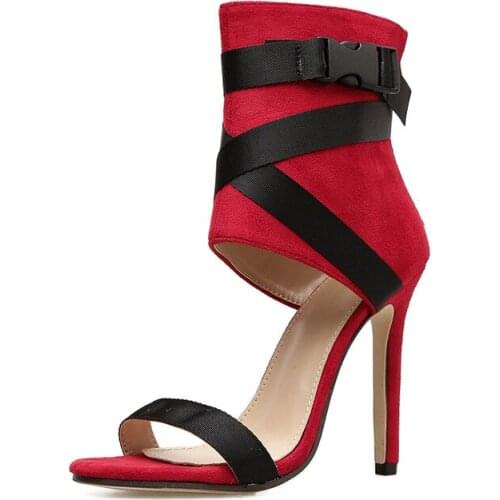 Women Ankle Strap Sandals Fashion High Heels Sandal Summer Sexy Thin Heels Women Pumps Shoes Ladies Party Shoes 35-43 XKD4123