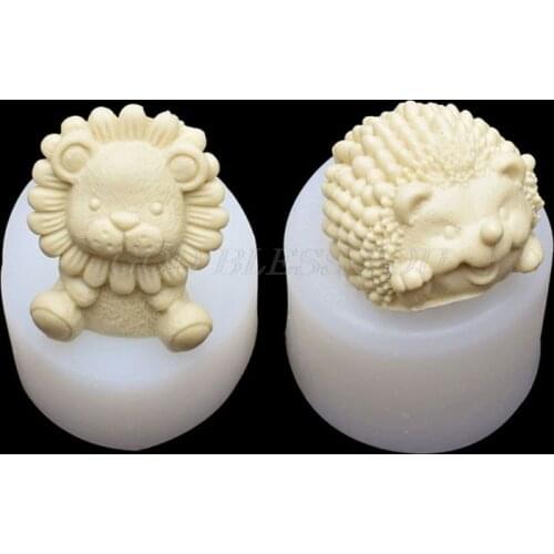 3D Animals Silicone Molds Resin Casting Molds Lion Hedgehog Epoxy Resin Molds Silicone Jewelry Making Tools Drop Shipping