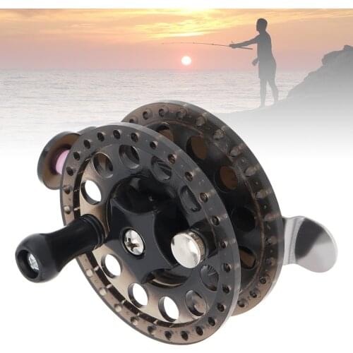 Ultralight Transparent Black Fly Fishing Reel Diameter 60mm Former Ice Fishing Wheel