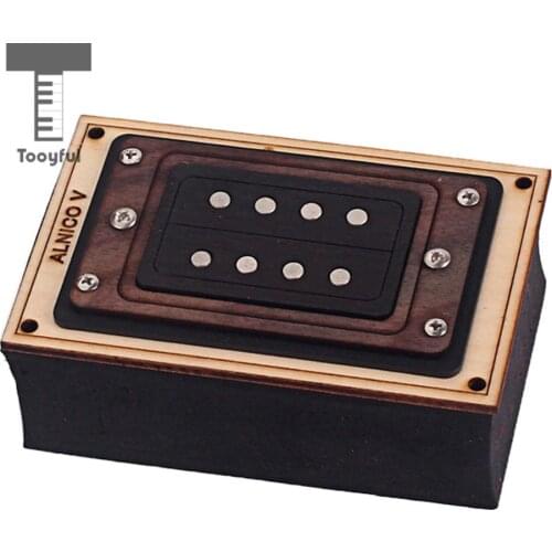 Tooyful Iron Alnico 5 Humbucker Pickup Set for 4 String Cigar Box Guitar Replacement Parts