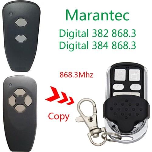 Copy Marantec Digital 382 384 remote control duplicator universal gate garage door Marantec Digital 868.3mhz remote control