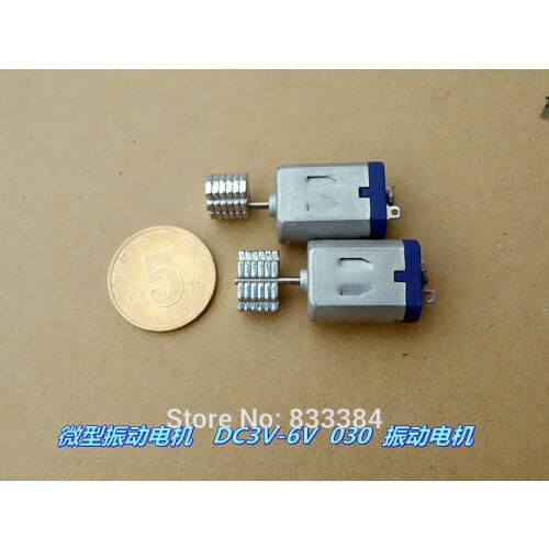 10Pcs Miniature DC vibration motor 030 motor DC3V-6V Micro vibration motor
