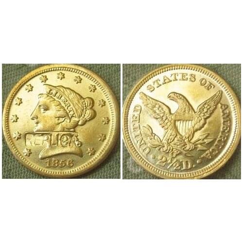 2.5 Liberty Gold 1856-O copy coins