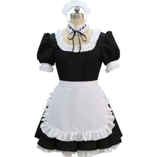2016 Fate Stay Night Cosplay Costume Fate Zero Saber Cosplay Maid Costume Black and White Maid Uniform Halloween Costumes