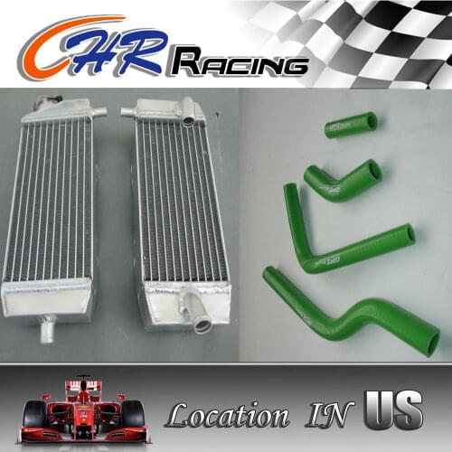 For Kawasaki KX 250 F KXF250 KX250F 04 2004 aluminum radiator + hose