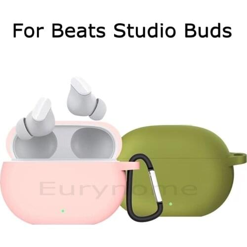 Earphone Case For Beats Studio Buds ShockProof Full Protective Liquid Silicone Scratch Resistant Cover for Beats-Studio Buds