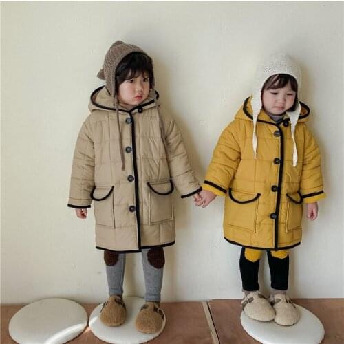 Girls Boys Babys Coat Jacket Outwear 2021 Lovely Fur Thicken Winter Plus Velvet Warm Tracksuit Fleece Childrens Clothing