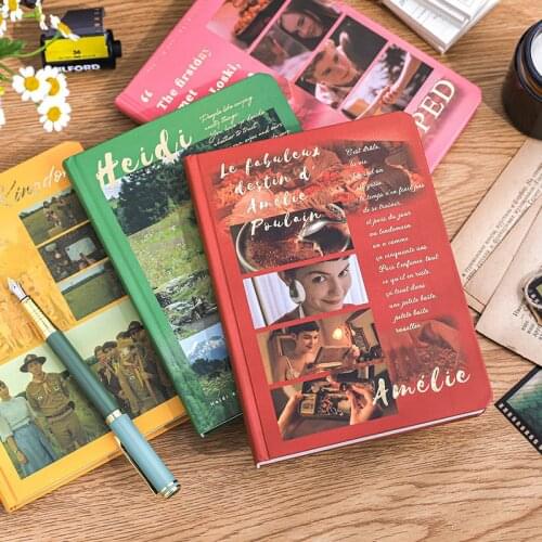 Classic Film Series Pretty Notebooks Diary Artistic Journal Book Stationery For School 2021 Notepad Notebook Beautiful Gift