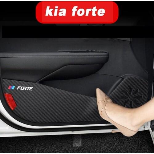 Car Interior Door Mat Anti Kick Pad Protective Sticker Decoration for Kia Forte 2018 2019 2020 2021 Accessories Auto Styling