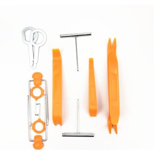 Ladysmtop 12pcs/set Auto Car Radio Door Clip Panel Trim Dash Audio Removal Installer Pry Tool tools 4pcs/set car styling