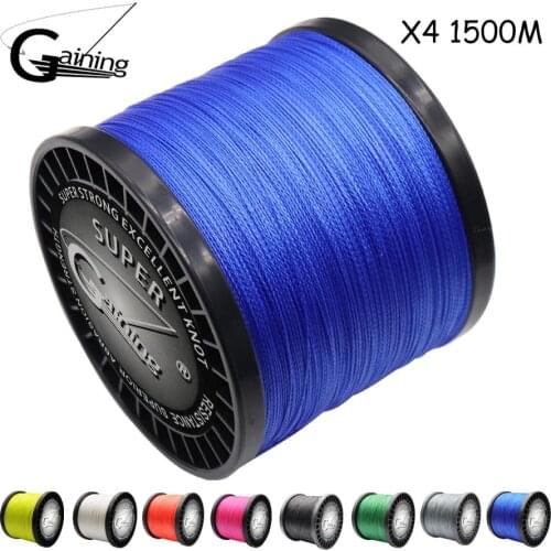 1500M Fishing Line 8-120LB Braided Line Smooth Multifilament PE Fishing Line for Freshwater Fishing