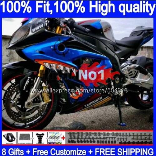 Injection Mold For BMW S 1000 RR S 1000RR 33MC.77 shark blue S1000 RR 2015 2016 2017 2018 S1000RR 15 16 17 18 OEM Fairings Kit