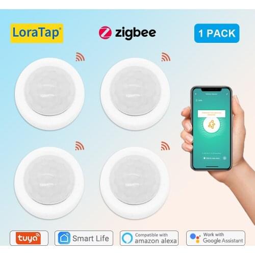 LoraTap Tuya ZigBee Smart Life Indoor Outdoor Infrared Light Human Motion Sensor Time Delay Home Lighting PIR Security