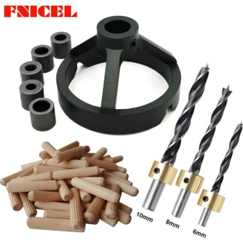 Aluminium Alloy Joinery System Kit Vertical Hole Jig Drilling Guide Fast Woodworking Drilling Tool Positioning Puncher Locter