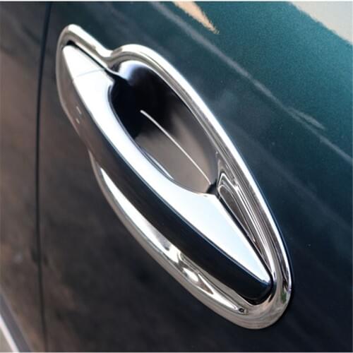 Car Outer Chrome Door Catch Handle Molding Cover Garnish For PEUGEOT 3008 GT 4008 5008 Accessories Styling 2017 2018
