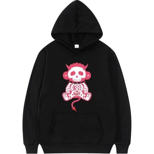 New Kawaii Youngboy Never Broke Again Print Hoodies Hell Monkey Men Funny Hoodie Fashion Graphic Clothes Unisex Anime Sweatshirt