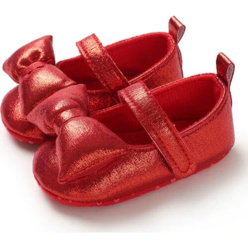 Baby Girl Princess Shoes Toddler Non-slip Flat Soft-Sole Cotton Rubber Crib Lovely Butterfly-knot Infant First Walkers