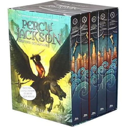5 Books/set Percy Jackson & The Olympians English Original Novel Books Childrens English Picture Book Sets