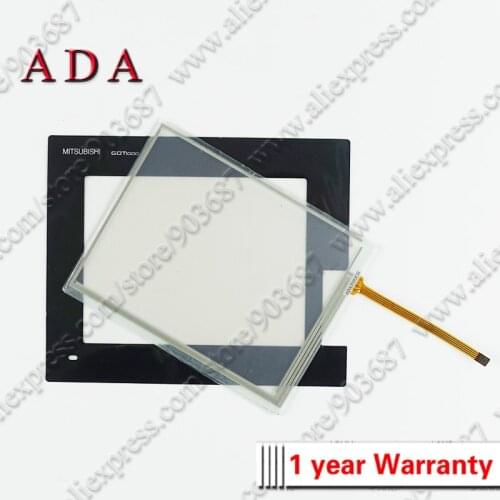 Touch Panel Screen Glass Digitizer for Mitsubishi GT1455-QTBD GT1455-QTBDE Touchscreen with Front Overlay Protective Film