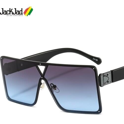 JackJad 2020 Fashion Cool Unique Square Shield Style Sunglasses Vintage ins Popular Brand Design Sun Glasses Oculos De Sol 50517