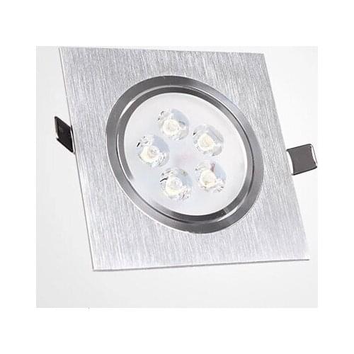 Led downlights square recessed ceiling lamps 3W 5W 110V 220V home use spot lamp aluminum case