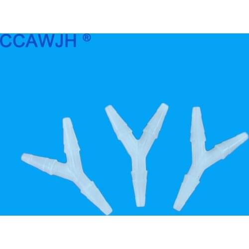 Y Connector Outer Diameter 3.8-7.9mm 7.9-10.5 PP Material Anti-Oxidized Connected by Silicone Tube 12pcs/Lot