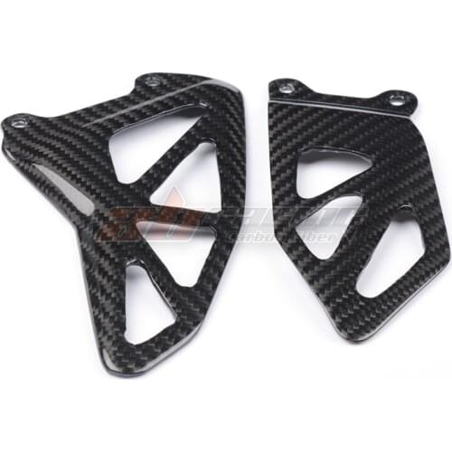 Heel Plate Guard Cover For Suzuki GSXR 1000 2017-2020 Full Carbon Fiber 100% Twill