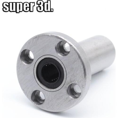1pcs LMF8LUU/LMF10LUU/LMF12LUU/LMF16LUU lengthen round flange linear bearing for 3D printer