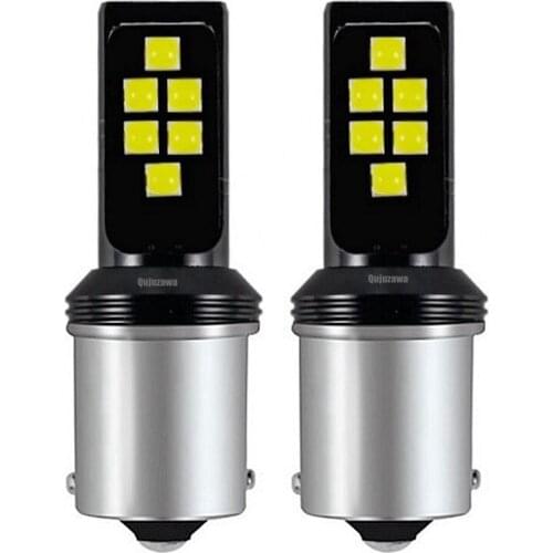 2Pcs 1156 BA15S P21W CREE Chip LED Auto Turn Signal Reverse Light Brake Bulb Fog Lamp Daytime Running Light White Red Yellow