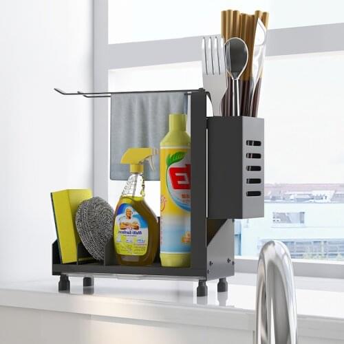 3 Types Multifunctional Draining Rack Household Metal Draining Basket Commodity Shelf for Kitchen Storage