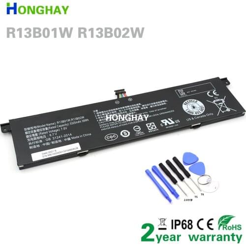 HONGHAY R13B02W Laptop Battery For Xiaomi Mi Air 13.3'' Inch Series R13B01W 161301-FB 161301-FC 161301-01 161301-07