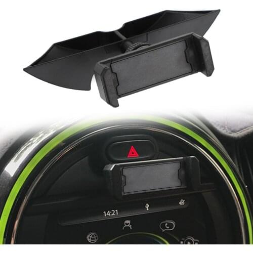 For MINI Cooper Accessories F54 F55 F56 F57 F60 Black Car Phone Holder Dashboard Slot Mount Auto Interior f56 Parts
