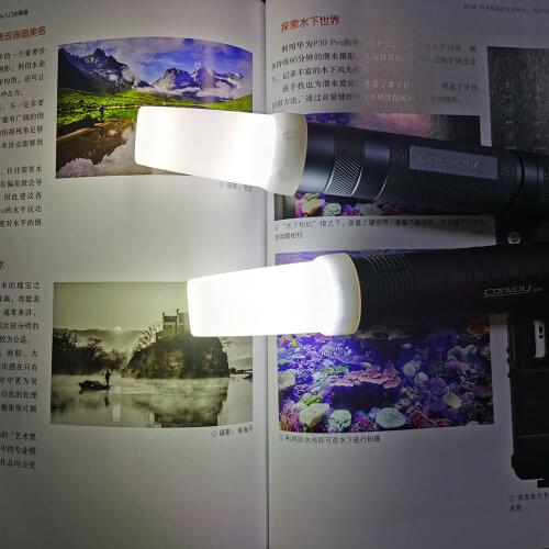 White Convoy Diffuser for S21A S21B Flashlight Led Lanterna Flash Torch for Reading Fishing Camping Work Light Original