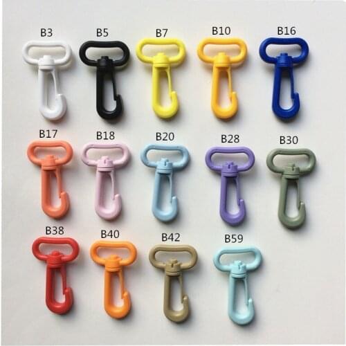 Free DHL 4000pcs Plastic Swivel Snap Hooks For Bag Belts Straps Keychain Clasp Backpack Accessories Webbing 25mm
