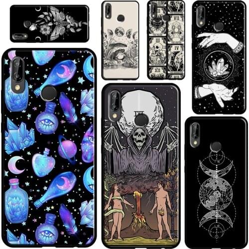 Occult Witchcraft Moon Gothic Witch For Huawei P20 P40 P30 Pro Mate 20 Lite Nova 5T P Smart 2019 2021 Case For Honor 10i 9X 8X