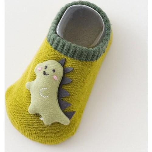 Cotton Baby Boys Girls Low Cut Ankle Socks Rubber Slip-resistant Floor Socks Infant Kids Socks Thicken Soft Shoes