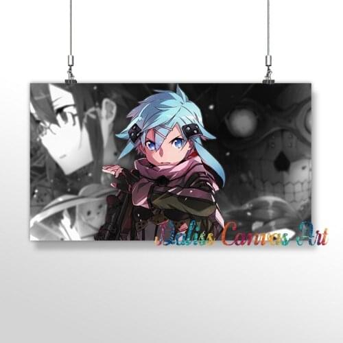 Canvas Anime Sword Art Online Pictures Home Manga Decoration Paintings Poster HD Prints Wall Art Modular Living Room Framed