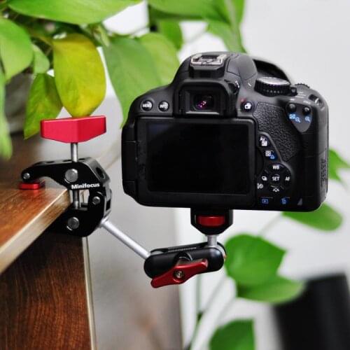 DSLR Camera Adjustable Friction Magic Arm Ball Head Mount Articulating Arm for canon m50 for Sony A6400 for Vlog Vlogging Rig