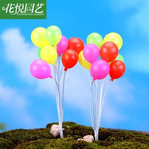 1set Mini Balloon Moss Micro Mini Landscape Ornaments Balloon For Shooting Props Home Furnishing Decoration Material Accessories