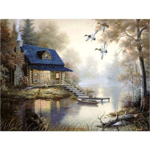 Friends of Morning - Counted Cross Stitch Kits - DMC Color DIY Handmade Needlework for Embroidery 14 ct Cross Stitch Sets
