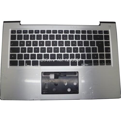 Laptop PalmRest&Keyboard For CCE T345 T745 730534100104 DOK-V6365A Brazil BR Silver With Touchpad