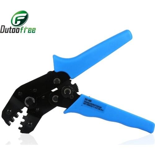 1PC 2.8/3.96/4.8/5.08/6.3 mm Cables Crimping Pliers Tool for non-Insulated Terminal Crimper 26-16 AWG self-adjust